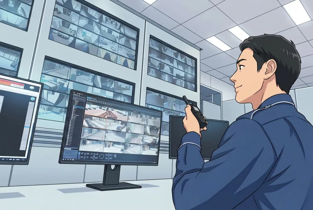 モニター監視の様子